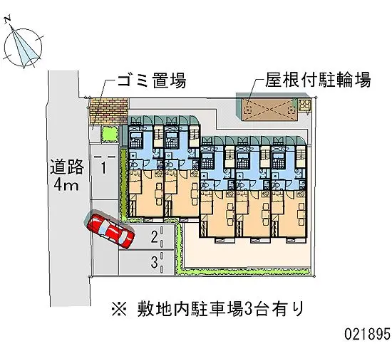 ★手数料０円★天理市勾田町　月極駐車場（LP）